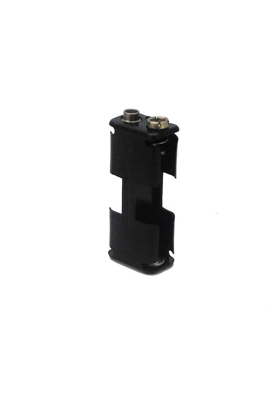 Battery Holders, Pack of 5 Open Holders with Snap Connectors, Holds 2 AA Type Batteries. E3323