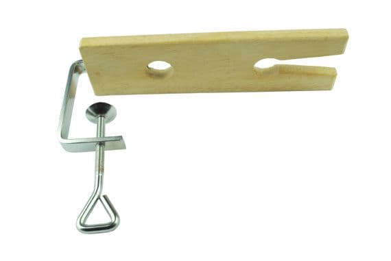 Bench Pin & Clamp, Hardwood. Jewellers V Slot Tool. J1224