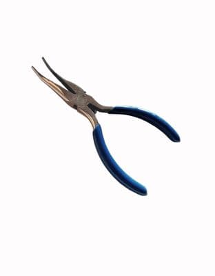 Bent Nose Pliers with Spring Loaded Coil, Jewellery Making, Hobby. S7906