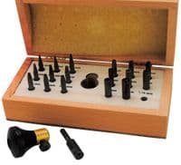 Bezel Setting Tools, Set of 18 in Wooden Box. J1452