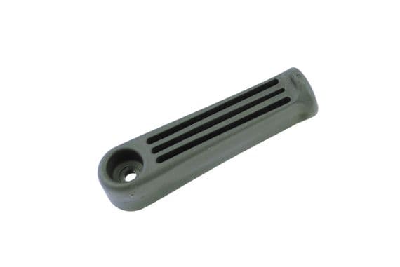 Black Large Hard Rigid Plastic File Handles, 105mm Length with a Rectangular Core. Linic UK Made