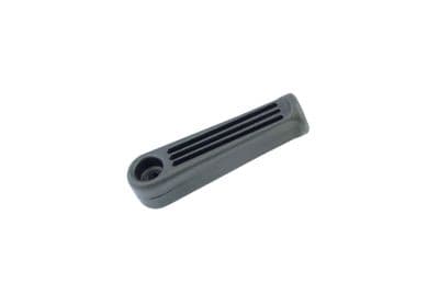 Black Small Hard Rigid Plastic File Handles, 80mm Length.