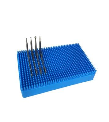 Blue Plastic Burr Stand. J2483