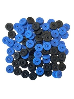 Bore Wheels, Bag of 100, 25mm dia with a 4mm Bore Hole, Schools, Crafts, Projects. S7338B