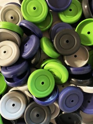 Bore Wheels, Bag of 100, 37mm dia with a 4mm Bore Hole, Schools, Crafts, Projects. S7084B