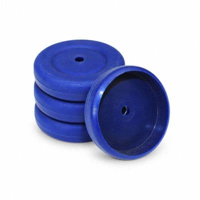 Bore Wheels, Pack of  4, 37mm dia with a 4mm Bore Dark Blue Wheels. Toy Car. S7341
