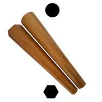 Bracelet Bangle Mandrels, Wooden, Set of 2, 15", Round & Hexagonal. J2044