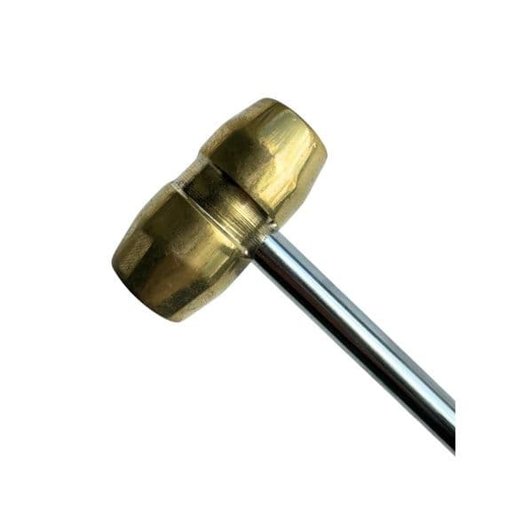 Brass Plated 1lb  Hammer / Mallet. Metalsmith, Silversmith, Jewellery Making, Stamping. J1512