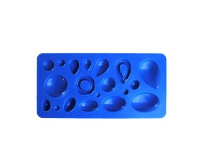 Cabochon Mould Tray, Oval/Round/Teardrop, Making Jewellery Faceted Pendant Resin Casting. J2213