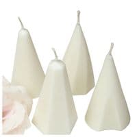 Candle / Concrete / Resin Moulds, Set x 4 Shapes with Bases.  S7826