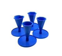 Candle / Concrete / Resin Moulds, Set x 4 Shapes with Bases.  S7826