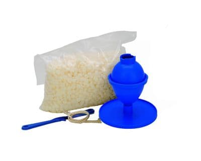 Candle Making Kit, Easter Egg Mould,  240g Kerax Wax, Wick Holder & 1m of Wick. S7832