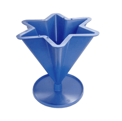 Candle Mould 6 Pointed Tapered Star Shape with Base, 4.3