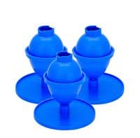 Candle Mould Egg/Oval Shaped with Base/Stand, Set x 3, UK Made. S7644
