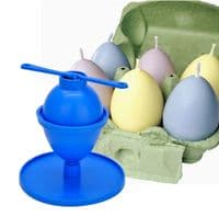 Candle Mould Egg/Oval Shaped with Base/Stand, UK Made. S7643