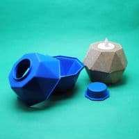 Candle Mould Geometric Design with 2 Inserts. S7863
