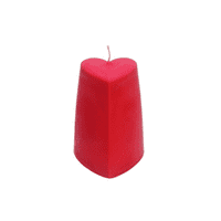 Candle Mould Heart Shaped, 120mm Tall, Set x 3. S7732