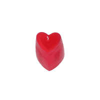 Candle Mould Heart Shaped, 120mm Tall.  S7731