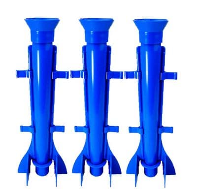 Candle Mould Long Tapered Rocket Shape, Set x 3, 9.5