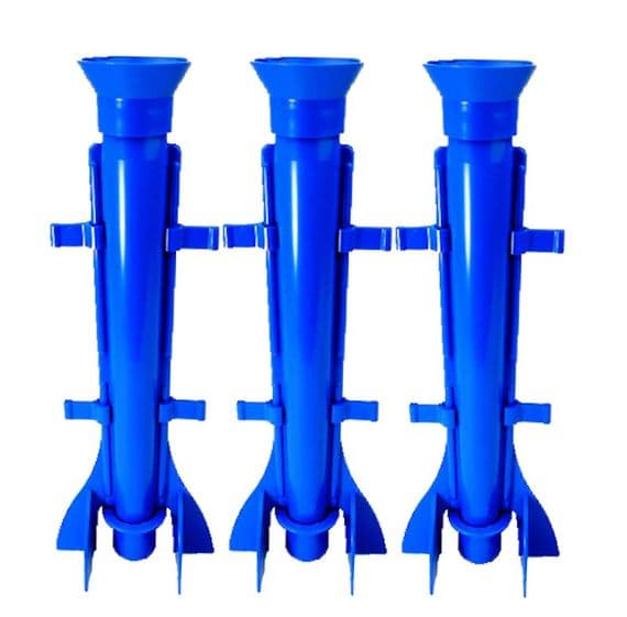 Candle Mould Long Tapered Rocket Shape, Set x 3, 9.5