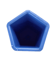 Candle Mould Pentagon Shape, 5 Sided, 4 1/2