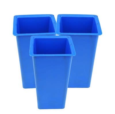 Candle Mould Rectangular Tapered Sides, Square Top, Set x 3, UK Made. S7591