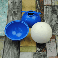 Candle Mould Round/Sphere Shape, 3" 75mm dia.  UK made. S7261