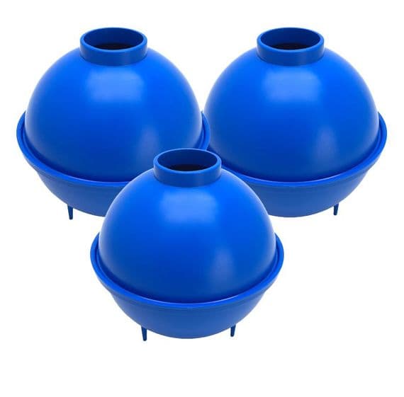 Candle Mould Round/Sphere Shape, Set x 3, 3