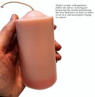 Candle Mould Seamless Pillar Shape, Set x 3, 4 1/2