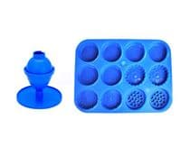 Candle Mould Set x 2, 1 x Egg/Oval Shape & 1 x Easter Spring Wax Melt Tray. S7837
