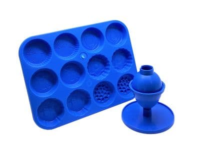 Candle Mould Set x 2, 1 x Egg/Oval Shape & 1 x Easter Spring Wax Melt Tray. S7837