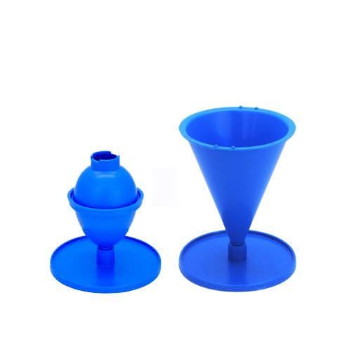 Candle Mould Set x 2, 1 x Egg/Oval Shape and 1 x Cone Shape. S7684