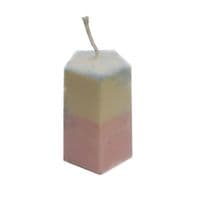 Candle Mould Set x 2, 1 x Pentagon 5 Sided Pillar & Tray with 4 Shapes, UK Made. S7610