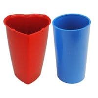 Candle Mould Set x 2, Valentine Heart Shaped Mould & Pillar Candle Mould Mold. S7733