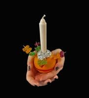 Candle Mould, Short Tapered/Small Dinner/Christingle/Advent/Chime, Makes 4, 4