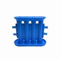 Candle Mould, Short Tapered/Small Dinner/Christingle/Advent/Chime, Makes 4, 4