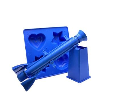 Candle Moulds, Set x 3, 1 x Long Tapered, 1 x Rectangular Square Top Tapered & Tray, UK Made. S7517