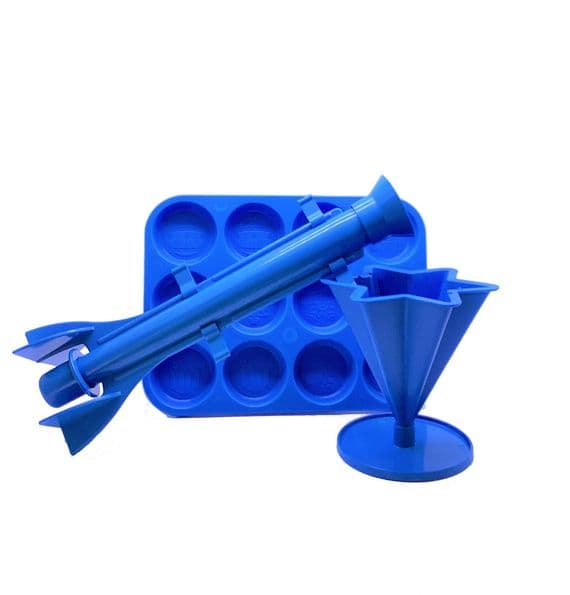 Candle Moulds, Set x 3, 1 x Tall Tapered, 1 x Star/Christmas Tree &  Christmas Wax Melt Tray. S7712