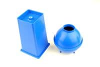 Candle Moulds, Set x 3, Tray, 1 x Round/Sphere & 1 x Square Top Rectangular Tapered, UK Made. S7509