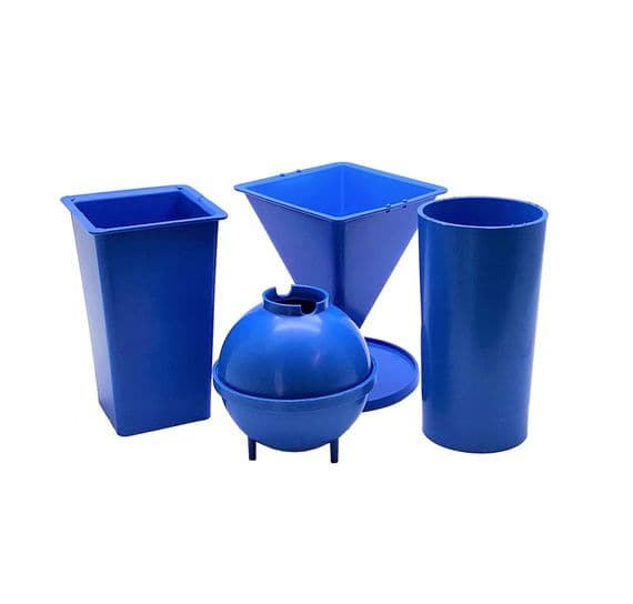 Candle Moulds, Set x 4, Pyramid, Pillar, Square Top Rectangular & Sphere, UK Made. S7566