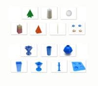 Candle Moulds, Set x 7, Tray, Pillar, Star, Pyramid, Rectangular, Long Taper, Sphere. S7616