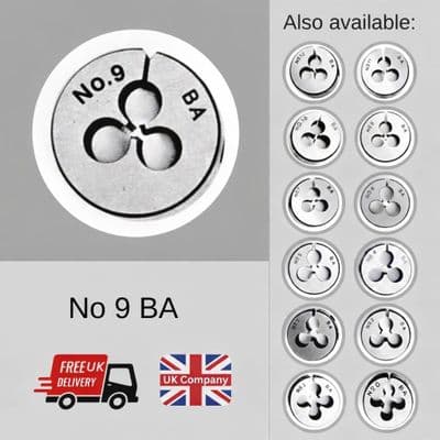 Carbon Steel BA Die. Model Engineer, Vintage Cars and Bikes.