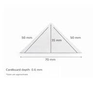 Cardboard Triangle Shapes, Bag of 100, Four Sizes Available. Educational Resource. S7894
