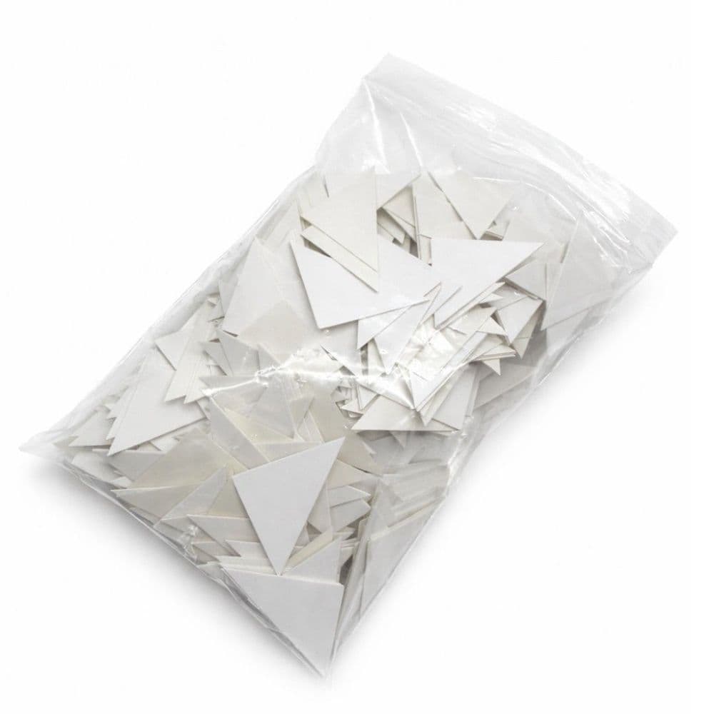 Cardboard Triangle Shapes Bag of 500 38mm Flat Right-Angled Triangles ...