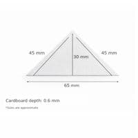 Cardboard Triangle Shapes, Bag of 500, Two Sizes Available. Educational Resource. S7894B