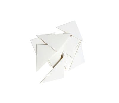 Cardboard Triangular Corner Cards, Pack of 500, Two Sizes Available. Educational Resource. S7894B