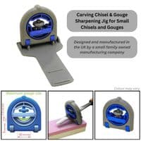 Carving Chisel & Gouge Sharpening Jig for Arc Shape Blades. COLOUR MAY VARY. W8065