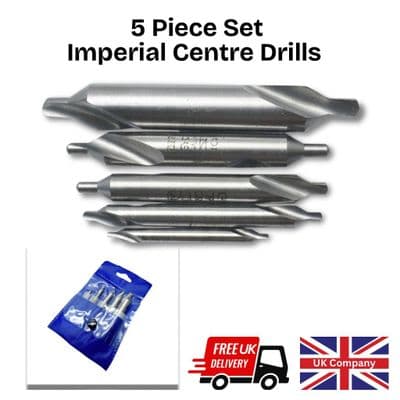 Centre Drill Double Ended Imperial 5 Piece 1/8"-3/16. X1264