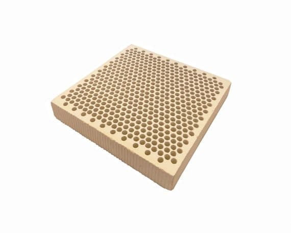 Ceramic 130mm Square Honeycomb Soldering Heat Proof Board, Jewellery Making Tool. J2395