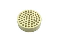 Ceramic 50mm dia x 15mm Round Honeycomb Soldering Heat Proof Board. J2325